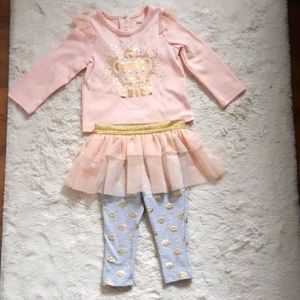 Juicy Couture baby tutu outfit 12 mths